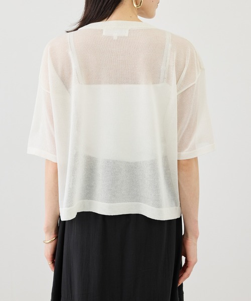 ROPE' PICNIC（ロペピクニック）の「フォトプリントニットTシャツ（ニット/セーター・レディース・クリーム/キナリ・FREE）」の22枚目の写真