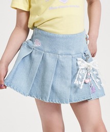 ANAP kids | チャーム付 サイドハートボタン プリーツスカート(スカート)