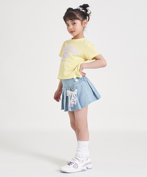 ANAP kids(アナップキッズ)の「チャーム付 サイドハートボタン プリーツスカート(スカート・キッズ・ラベンダー/ライトブルー/ピンク・110/130/120)」の20枚目の写真