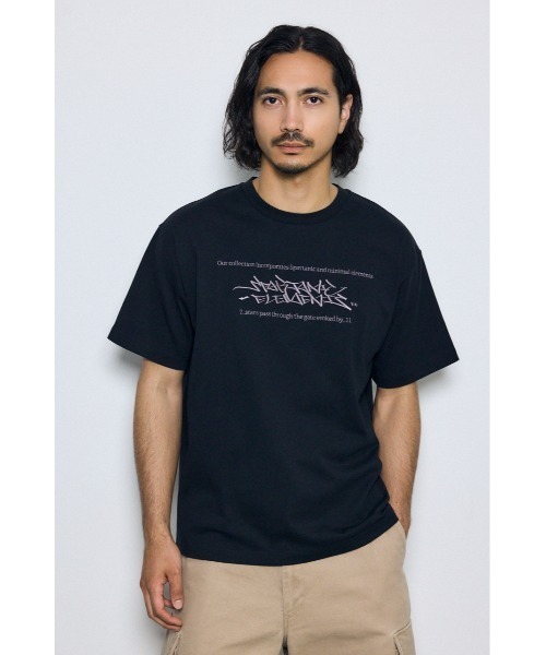AZUL by moussy(アズールバイマウジー)の「エンブロイダリーロゴTシャツ(Tシャツ/カットソー・メンズ・ホワイト/ブラック・LARGE/MEDIUM)」の20枚目の写真
