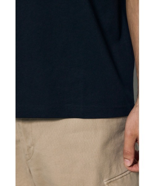 AZUL by moussy(アズールバイマウジー)の「エンブロイダリーロゴTシャツ(Tシャツ/カットソー・メンズ・ホワイト/ブラック・LARGE/MEDIUM)」の10枚目の写真