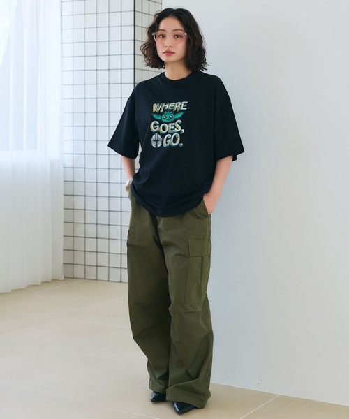 STAR WARS(スターウォーズ)の「【STAR WARS/スターウォーズ】マンダロリアン・アンド・グローグー半袖Tシャツ / Over Harf Sleeve T-shirt《UNISEX》(2026SS)(Tシャツ/カットソー・レディース・ブラック/ホワイト・L/M)」の8枚目の写真