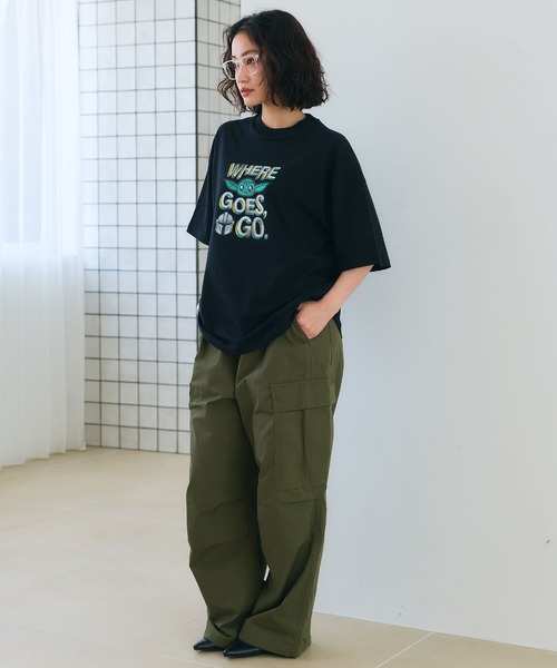 STAR WARS(スターウォーズ)の「【STAR WARS/スターウォーズ】マンダロリアン・アンド・グローグー半袖Tシャツ / Over Harf Sleeve T-shirt《UNISEX》(2026SS)(Tシャツ/カットソー・レディース・ブラック/ホワイト・L/M)」の9枚目の写真