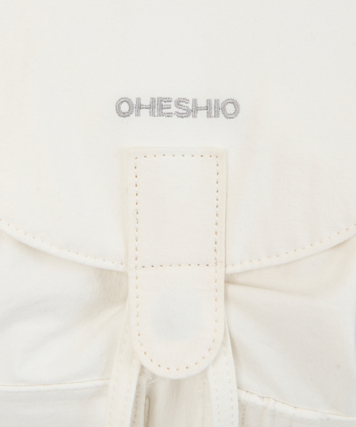 OHESHIO(オヘシオ)の「DUAL POCKET BACKPACK, WHITE(バックパック/リュック・レディース・その他・FREE)」の10枚目の写真