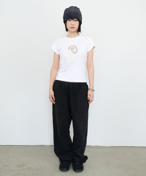 PARAKEET(パラキート)の「アプリケロゴT(ホワイト)(Tシャツ/カットソー・レディース・ホワイト・OS)」の6枚目の写真