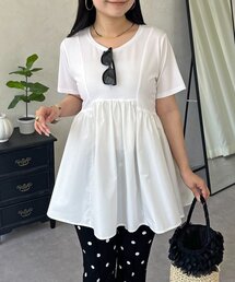 prose verse | パネル切替ドッキングペプラムTシャツ(Tシャツ/カットソー)