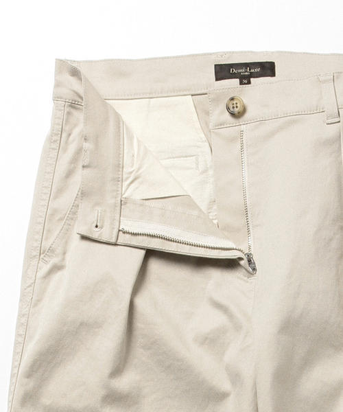 Demi-Luxe BEAMS（デミルクス ビームス）の「Demi-Luxe BEAMS / バイオチノ ワイドパンツ（その他パンツ・レディース・ベージュ/ネイビー・36/38/40）」の4枚目の写真