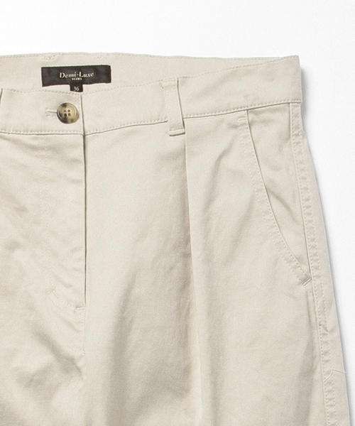 Demi-Luxe BEAMS（デミルクス ビームス）の「Demi-Luxe BEAMS / バイオチノ ワイドパンツ（その他パンツ・レディース・ベージュ/ネイビー・36/38/40）」の5枚目の写真