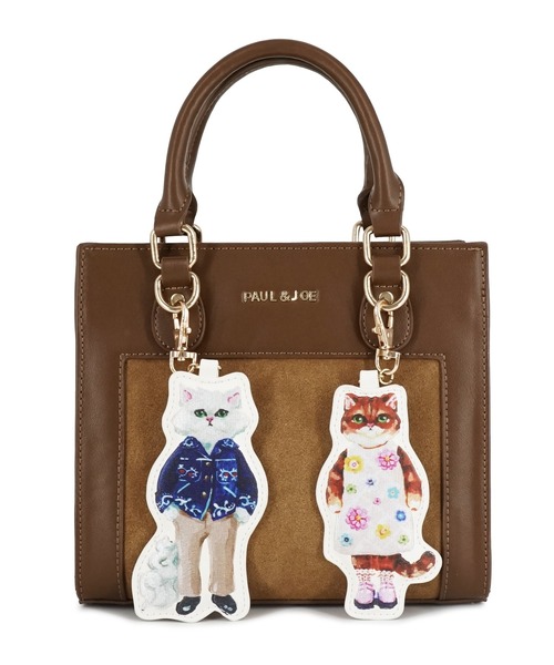 PAUL & JOE ACCESSOIRES（ポールアンドジョーアクセソワ）の「PAUL & JOE ACCESSOIRES (ポール＆ジョーアクセソワ)2WAYハンドバッグ PJA-B1472 BAG WITH GIPSY&NOUNETTE CHARM（ハンドバッグ・レディース・ブラウン/ブラック・FREE）」の11枚目の写真