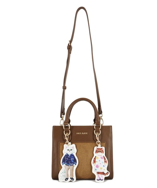 PAUL & JOE ACCESSOIRES（ポールアンドジョーアクセソワ）の「PAUL & JOE ACCESSOIRES (ポール＆ジョーアクセソワ)2WAYハンドバッグ PJA-B1472 BAG WITH GIPSY&NOUNETTE CHARM（ハンドバッグ・レディース・ブラウン/ブラック・FREE）」の18枚目の写真