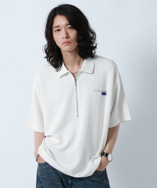 RAGEBLUE(レイジブルー)の「ONEPOINT DESIGN HALF ZIP TSHIRTS/ ワンポイントデザイン/ハーフジップTシャツ(Tシャツ/カットソー・メンズ・ライトグレー/ブラック/ホワイト・MEDIUM/LARGE)」の20枚目の写真