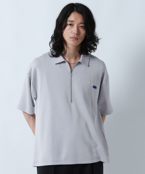 RAGEBLUE(レイジブルー)の「ONEPOINT DESIGN HALF ZIP TSHIRTS/ ワンポイントデザイン/ハーフジップTシャツ(Tシャツ/カットソー・メンズ・ライトグレー/ブラック/ホワイト・MEDIUM/LARGE)」の13枚目の写真