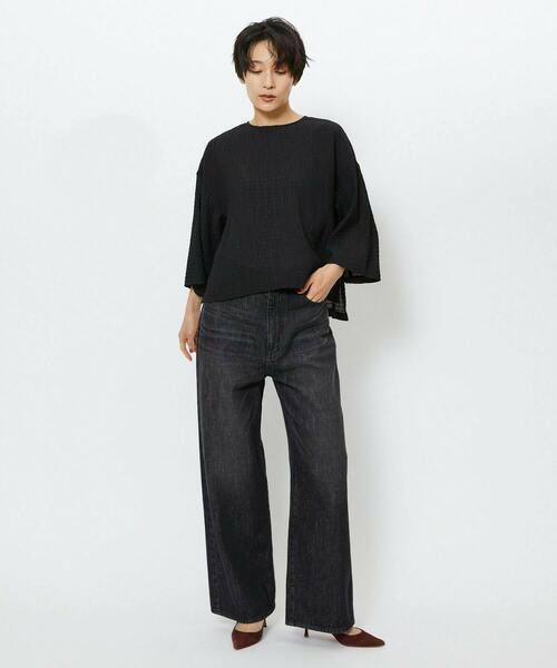 feerique（フィーリック）の「feerique　シャーリングクロスブラウス（シャツ/ブラウス・レディース・ホワイト・2）」の2枚目の写真