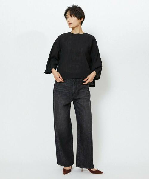 feerique（フィーリック）の「feerique　シャーリングクロスブラウス（シャツ/ブラウス・レディース・ホワイト・2）」の5枚目の写真