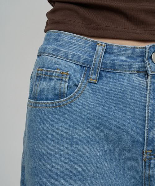 OFROOM(オフルーム)の「Cut Off Denim Shorts|カットオフデニムハーフパンツ(デニムパンツ・レディース・ブルー/ホワイト・SMALL/MEDIUM)」の17枚目の写真