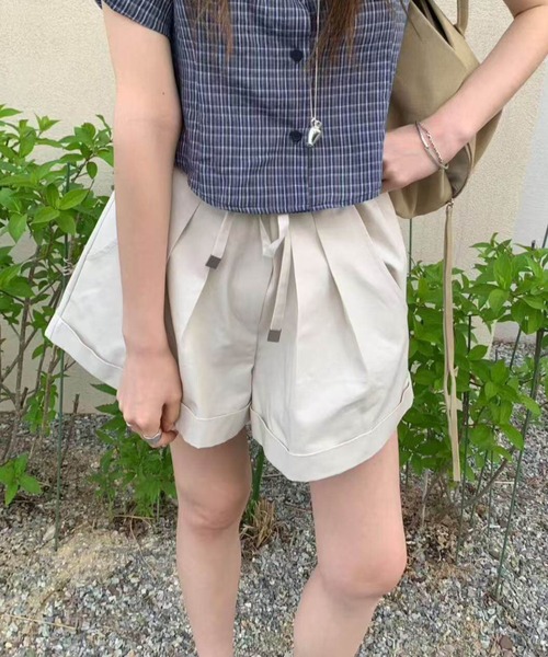 FACTOTUM(ファクトタム)の「プリーツショートパンツ(その他パンツ・レディース・ベージュ/キャメル・FREE)」の10枚目の写真
