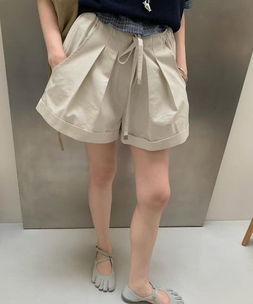 FACTOTUM(ファクトタム)の「プリーツショートパンツ(その他パンツ・レディース・ベージュ/キャメル・FREE)」の14枚目の写真