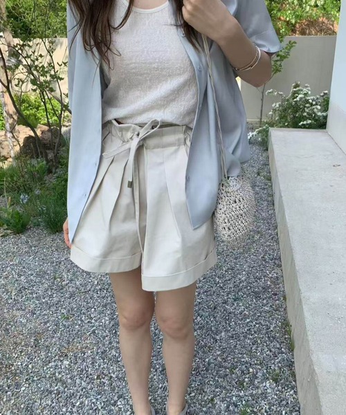 FACTOTUM(ファクトタム)の「プリーツショートパンツ(その他パンツ・レディース・ベージュ/キャメル・FREE)」の6枚目の写真
