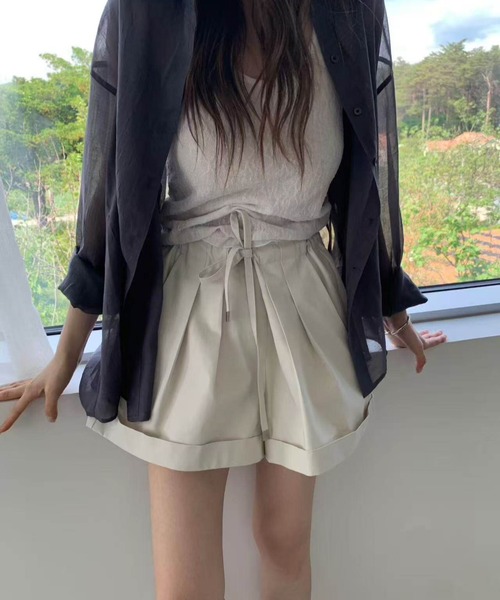 FACTOTUM(ファクトタム)の「プリーツショートパンツ(その他パンツ・レディース・ベージュ/キャメル・FREE)」の21枚目の写真