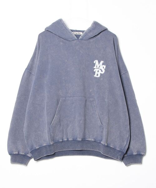 My sugar Babe（マイシュガーベイブ）の「chain pigment hoodie（パーカー・メンズ・ブルー/ブラウン/ピンク/ブラック/ネイビー・LARGE/MEDIUM）」の4枚目の写真