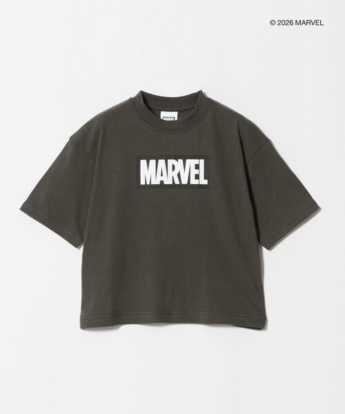 MARVEL(マーベル)の「【別注】<URBAMENT>MARVEL Tシャツ / キッズ 100cm-130cm(Tシャツ/カットソー・キッズ・ダークグレー/ブラウン系/ライトブルー・120cm/110cm/100cm/130cm)」の1枚目の写真