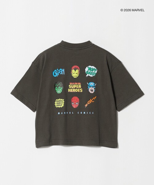 MARVEL(マーベル)の「【別注】<URBAMENT>MARVEL Tシャツ / キッズ 100cm-130cm(Tシャツ/カットソー・キッズ・ダークグレー/ブラウン系/ライトブルー・120cm/110cm/100cm/130cm)」の4枚目の写真