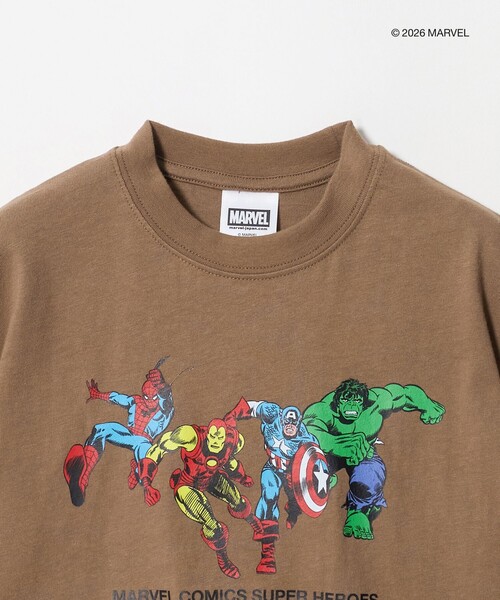MARVEL(マーベル)の「【別注】<URBAMENT>MARVEL Tシャツ / キッズ 100cm-130cm(Tシャツ/カットソー・キッズ・ダークグレー/ブラウン系/ライトブルー・120cm/110cm/100cm/130cm)」の11枚目の写真