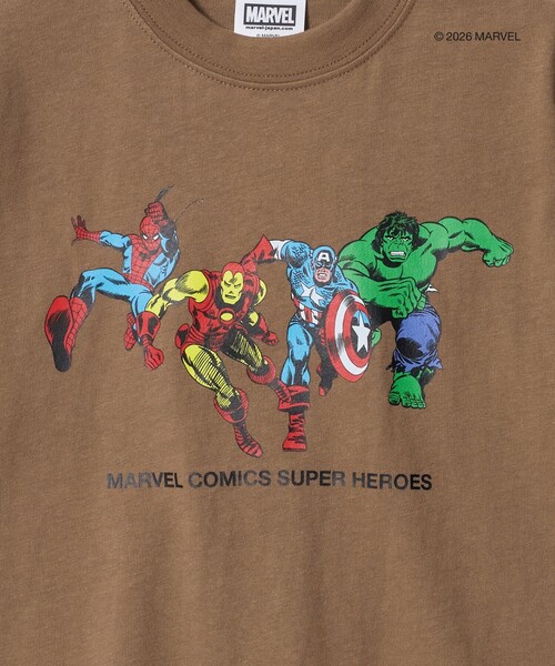MARVEL(マーベル)の「【別注】<URBAMENT>MARVEL Tシャツ / キッズ 100cm-130cm(Tシャツ/カットソー・キッズ・ダークグレー/ブラウン系/ライトブルー・120cm/110cm/100cm/130cm)」の12枚目の写真
