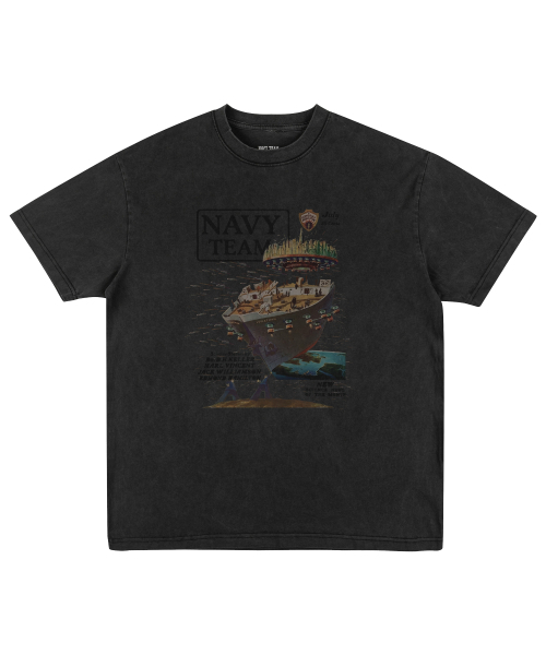 NAVYTEAM（ネイビーチーム）の「LEVIATHAN ピグメント半袖Tシャツ(4色)（Tシャツ/カットソー・レディース・チャコールグレー/ブルー/バーガンディー/ブラウン・SMALL/MEDIUM/LARGE/X-LARGE）」の12枚目の写真