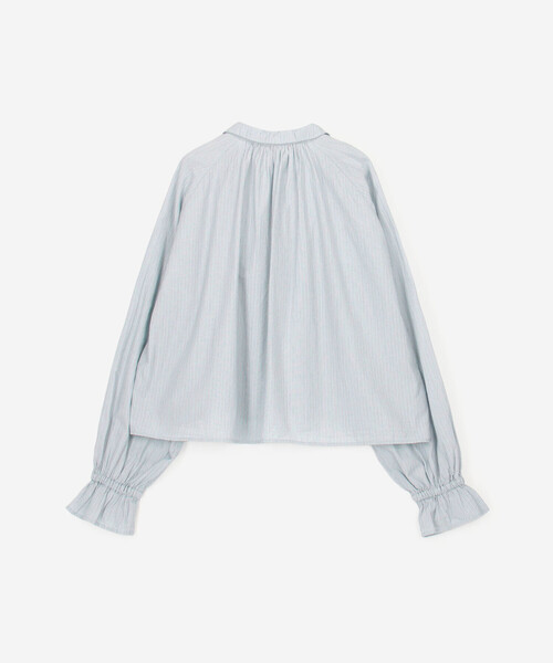Bshop(ビショップ)の「INDIA INDUSTRY | コットン 長袖スキッパーシャツ STRIPE WOMEN(シャツ/ブラウス・レディース・ブルー系その他・1)」の3枚目の写真