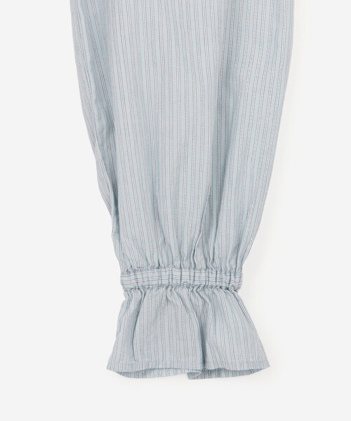 Bshop(ビショップ)の「INDIA INDUSTRY | コットン 長袖スキッパーシャツ STRIPE WOMEN(シャツ/ブラウス・レディース・ブルー系その他・1)」の5枚目の写真