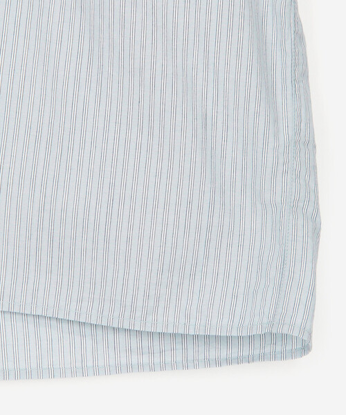 Bshop(ビショップ)の「INDIA INDUSTRY | コットン 長袖スキッパーシャツ STRIPE WOMEN(シャツ/ブラウス・レディース・ブルー系その他・1)」の6枚目の写真
