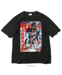 HOMEGAME（ホームゲーム）の「ゴジラ × ホームゲーム【HOMEGAME 】-  半袖Tシャツ 1969 ゴジラ・ミニラ・ガバラ オール怪獣大進撃 TEE（Tシャツ/カットソー）」