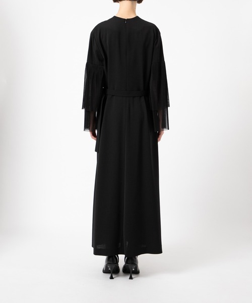AKIRANAKA(アキラナカ)の「【AKIRANAKA/アキラナカ】Tiia pleats sleeve dress BK(ワンピース・レディース・ブラック・1/2)」の7枚目の写真