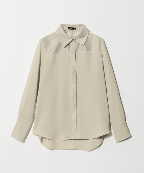M.Fil(エムフィル)の「<M・fil>ボウタイ ブラウス(シャツ/ブラウス・レディース・ベージュ/ブラック・38)」の6枚目の写真