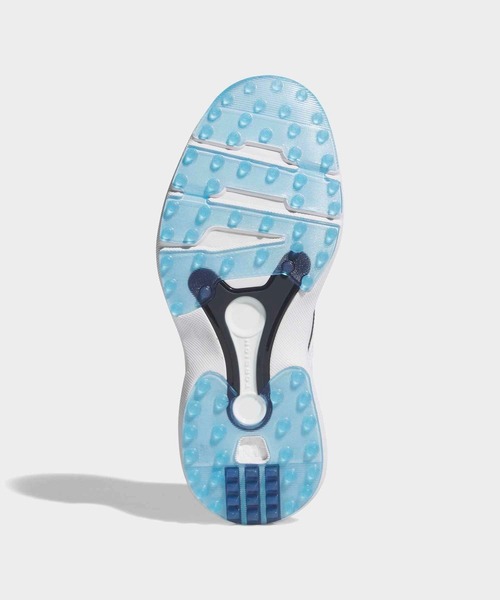 adidas(アディダス)の「MC70 スパイクレス ゴルフ / MC70 SPIKELESS GOLF【adidas Golf/アディダスゴルフ】(スニーカー・レディース・ホワイト×ブルー・22.5cm/23.5cm/24.5cm/25.5cm/23.0cm/24.0cm/25.0cm/26.0cm/22.0cm)」の3枚目の写真