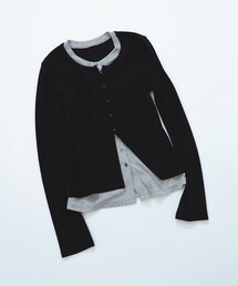 Ray BEAMS | バイカラー レイヤード カーディガン(Tシャツ/カットソー)