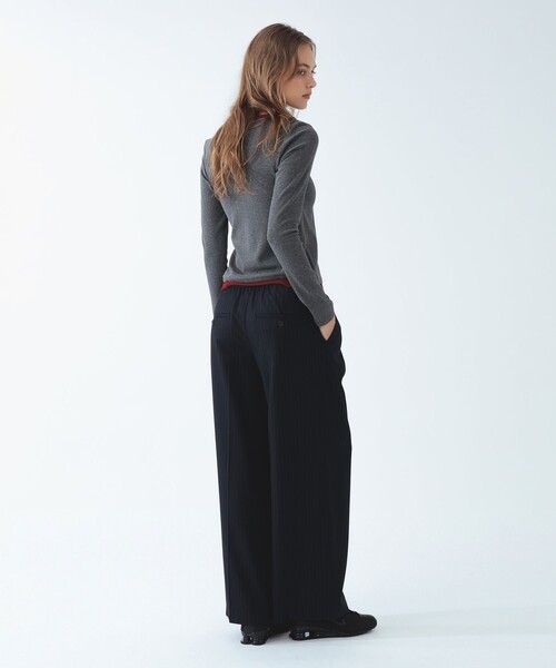 Ray BEAMS(レイビームス)の「バイカラー レイヤード カーディガン(Tシャツ/カットソー・レディース・ブラック/グレー/クリーム・ONE SIZE)」の6枚目の写真