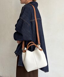 【WEB限定】ノットハンドルシボPUトート