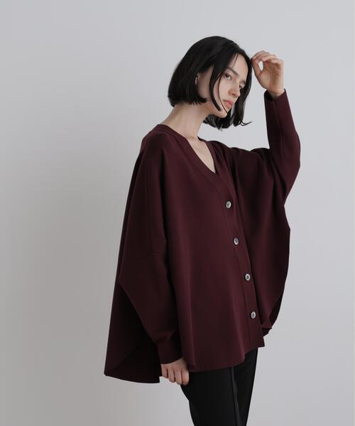 LE PHIL(ルフィル)の「◆オーバーサイズラウンドヘムカーデ(カーディガン/ボレロ・レディース・ボルドー/ブルー/ブラック・F)」の19枚目の写真
