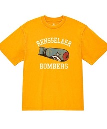 Ol' Basics(オール・ベーシックス) 半袖Tシャツ ヴィンテージライク バイオウォッシュ ミサイルイラスト ひび割れ クラックプリント Tシャツ 半袖 トップス カットソー アメカジ カジュアル メンズ レディース ユニセックス
