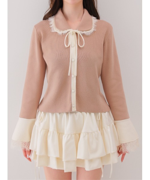 M me eme(エムミーエメ)の「Double frill matte satin skirt(eme11172)(スカート・レディース・ホワイト/アイボリー・FREE)」の16枚目の写真