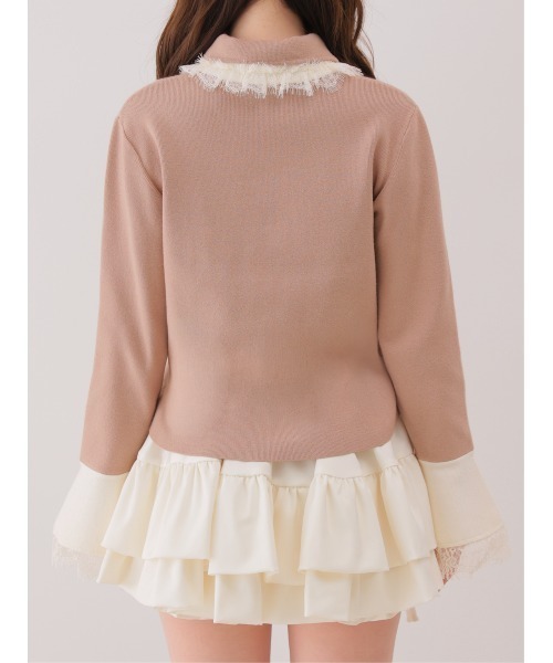 M me eme(エムミーエメ)の「Double frill matte satin skirt(eme11172)(スカート・レディース・ホワイト/アイボリー・FREE)」の17枚目の写真