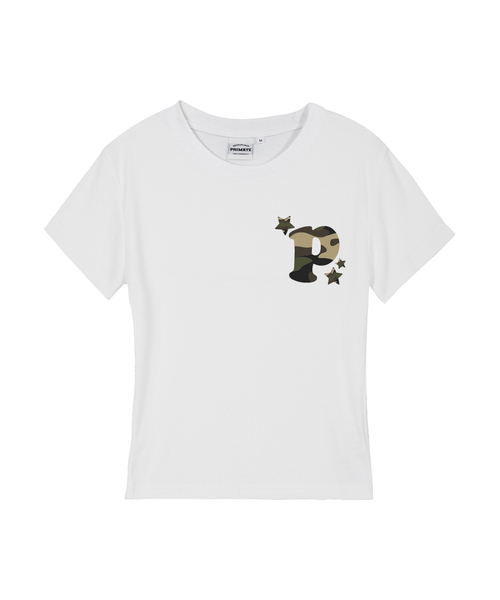 PRIMATE(プライメイト)の「ENCODE レディース スリムフィット 半袖Tシャツ 5 COLORS(Tシャツ/カットソー・レディース・クリーム/ホワイト/ブラック/チャコール/カーキ・MEDIUM/SMALL/LARGE)」の1枚目の写真