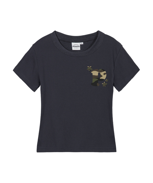 PRIMATE(プライメイト)の「ENCODE レディース スリムフィット 半袖Tシャツ 5 COLORS(Tシャツ/カットソー・レディース・クリーム/ホワイト/ブラック/チャコール/カーキ・MEDIUM/SMALL/LARGE)」の3枚目の写真