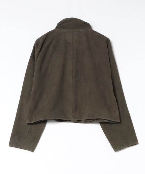 ALLSAINTS(オールセインツ)の「RYDER SUEDE JACKET | RYDER スエード ジャケット(その他アウター・レディース・カーキ・S/XS)」の2枚目の写真