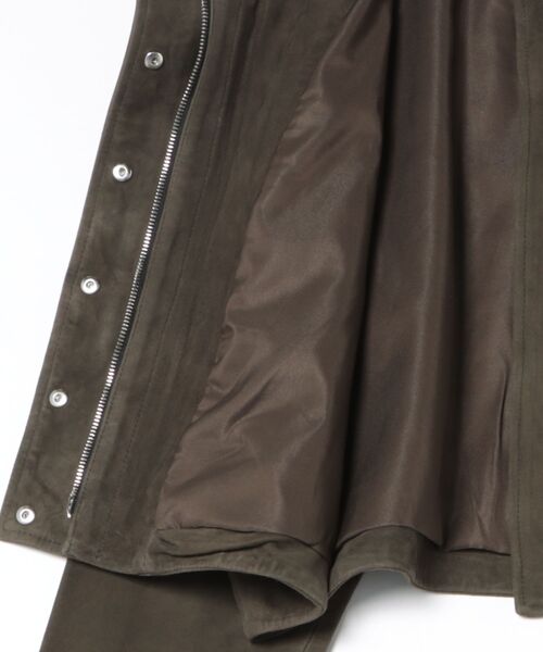 ALLSAINTS(オールセインツ)の「RYDER SUEDE JACKET | RYDER スエード ジャケット(その他アウター・レディース・カーキ・S/XS)」の3枚目の写真