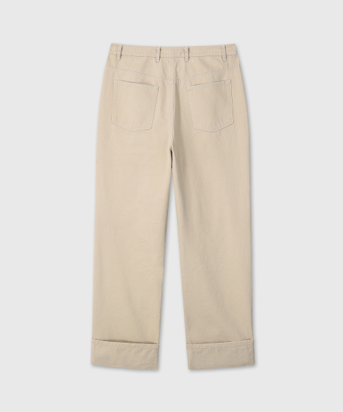 DIVEIN(ダイブイン)の「STRAIGHT TURN-UP COTTON CHINO (BEIGE)(その他パンツ・メンズ・その他・1/2/0)」の2枚目の写真