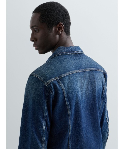 REPLAY(リプレイ)の「ダークブルーデニムジャケット(デニムジャケット・メンズ・ダークブルー・SMALL/MEDIUM/LARGE/X-LARGE)」の6枚目の写真