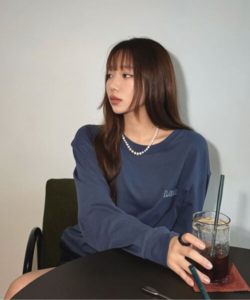 LMCの「DOODLE GLOBE LONG SLV TEE charcoal(Tシャツ/カットソー・レディース・その他・SMALL/MEDIUM/LARGE/X-LARGE)」の2枚目の写真